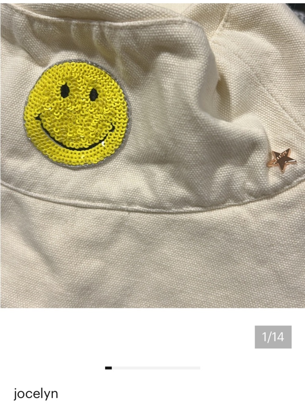 NWT Jocelyn Smiley Face Bucket Hat - Picture 2 of 3